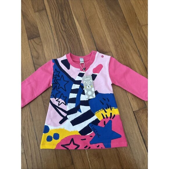 Tuc Tuc Baby Girl Plush Dress Colorful Size 12 Months - Picture 2 of 5